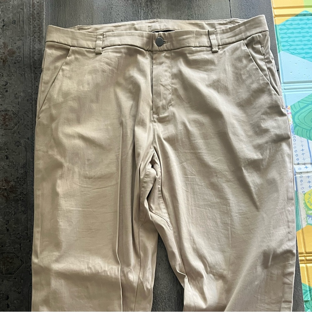 Khaki lulu lemon men’s pants